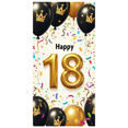 thumbnail image 5 of LUUFILx Happy 18th Birthday Balloon Banner Backdrop Decorations for Birthday Party Celebration Background Decors Photography Props Party Supplies, 5 of 8
