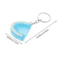 thumbnail image 4 of 1pc Halloween Key Chain Resin Spoof Denture Pendant Keychain Halloween Supply, 4 of 8
