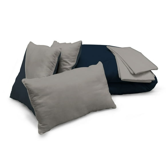 Set de Cama Spring Air Colors Marino/Gris King Size