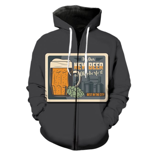 Sudadera con capucha y cremallera para hombre, unisex, de manga larga, con estampado 3D, estilo Harajuku, con capucha, para primavera