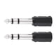 thumbnail image 3 of Adaptador de audio EOTVIA 2 piezas 6.5 mm macho a 3.5 mm hembra Negro 5.3x1.1 cm, 3 of 7