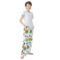 thumbnail image 4 of FORMRS Kids Pajama Pants with Pockets Size 6-8Y Boys Lounge Sleep Bottoms, Bubbles Hamburger, 4 of 8