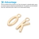 thumbnail image 5 of Conjuntos de colgantes de letras, 4 conjuntos de letras de la A a la Z, colgantes de alfabeto al por mayor para hacer joyas y pulseras, dorado oscuro, 5 of 6