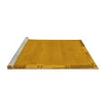 thumbnail image 2 of Ahgly Company Machine Washable Indoor Square Abstract Yellow Modern Area Rugs, 7' Square, 2 of 4
