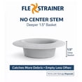 thumbnail image 5 of Flex Strainer Kitchen Sink Drain Strainer, BPA-Free Thermoplastic Basket, Fits Standard 3.5 inch Drains and Disposals, Dishwasher Safe, 5 of 7