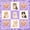 Purple Cream, variant on Homewish Blue Pet Cat Plaid Twin Sheets,Lovely Floral Bedding,3pcs,1 Fitted Sheet and 1 Pillowcase