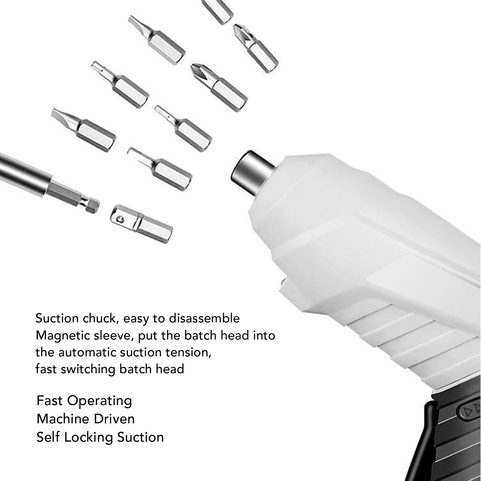 Suodoka Portable Rechargeable Electric Screwdriver Kit – 2.5 m/s Speed, Adjustable One‑Hand Control, Versatile Bits & Toolbox