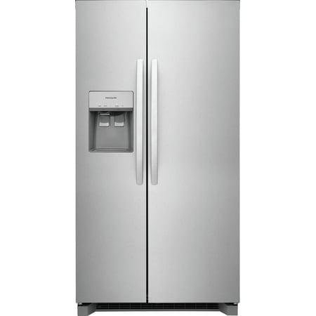 Frigidaire FRSC233AS 36  Wide 22 Cu. Ft. Side By Side Refrigerator   Stainless Steel