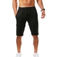 thumbnail image 1 of Pantalones cortos informales para hombre, Shorts de lino y algodón, transpirables, para playa, gimnasio, baloncesto, Verano Fivean unisex, 1 of 2