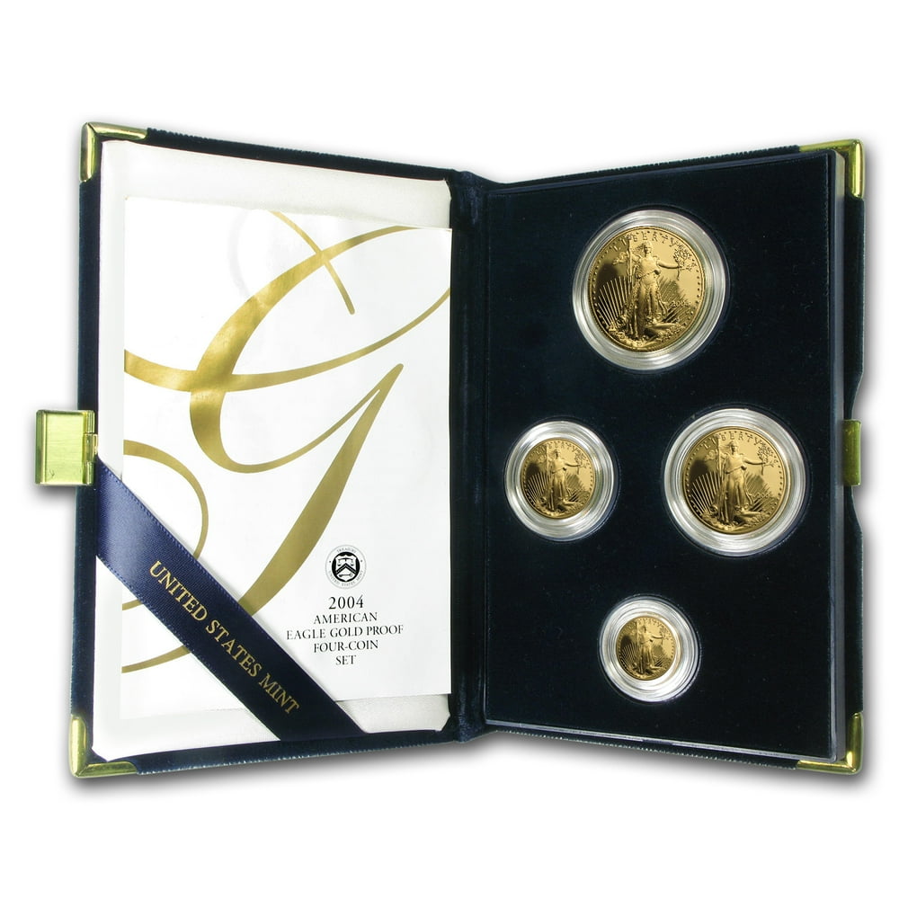 U.S. Mint 2004W 4Coin Proof American Gold Eagle Coin Set (w/Box