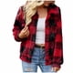 thumbnail image 2 of Puntoco, chaqueta a cuadros de felpa para mujer, cárdigan grueso, tops nuevos de invierno, liquidación Puntoco Puntoco-556, 2 of 9