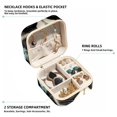 thumbnail image 2 of Raccoon Travel Portable Square Jewelry Box Earring Necklace Bracelet Holder Display Case Organizer Box, Decorative Jewelry Stand Storage Box, 2 of 6