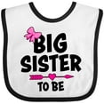 thumbnail image 3 of Inktastic Big Sister to Be with Bow and Arrow Girls Baby Bib, 3 of 4