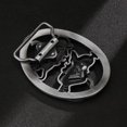 thumbnail image 3 of Cowboy Belt Buckles for Men American Flag Belt Buckle Vintage Rodeo Texas Big Cowboy Buckle, 3 of 5
