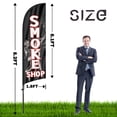 thumbnail image 3 of QSUM Smoke Shop Sign Feather Flag with Pole Kit,8.2FT Smoke Shop Decoration Display, Smoke Shop Business Sign,Smoke Shop Swooper Flag, 3 of 7