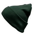 thumbnail image 5 of Rugby Solid Plain Long Beanie & Scarf Knit Sports Winter Set for Men & Women - Stay Warm & Stylish (Forest), 5 of 8