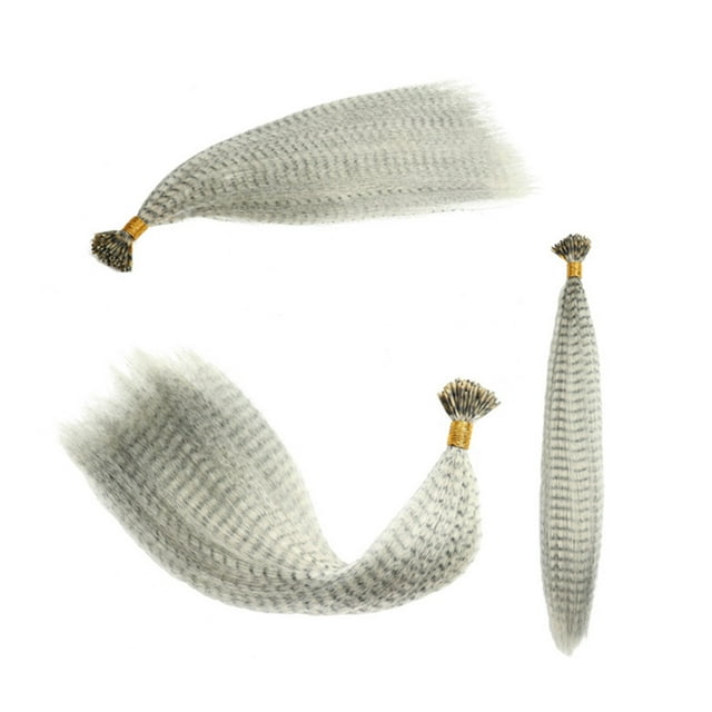 GlamEssence 100 Pcs 1 Paquet de Bâton d'Extension de Cheveux Plume Colorée Extension de Cheveux Brin de Cheveux Bâton de Fibre Perruque de Cheveux 13 Couleurs