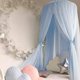thumbnail image 4 of Mosquitera infantil con forma de cúpula, tienda de campaña, dosel para cama, mosquitera, ropa de cama con encaje redondo, casa de juegos para bebés, niños y niñas, color rosa, 4 of 5