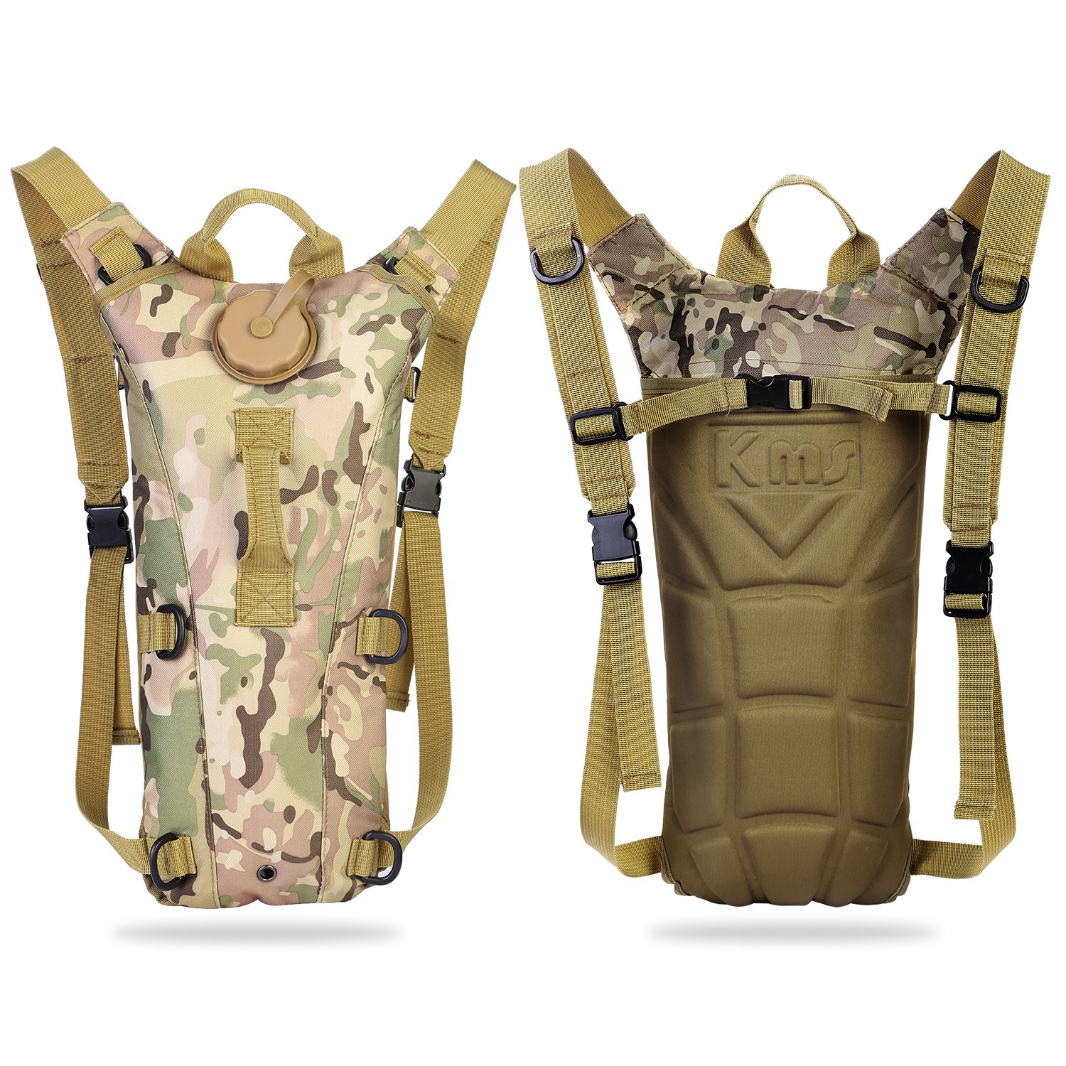 iMounTEK Water Backpack Hydration Pack 3L Drink Backpack for Cycling Climbing Running, Military Camo - image 3 of 8