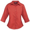 thumbnail image 2 of Premier Womens Poplin 3/4 Sleeve Blouse, 2 of 4