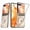 Clear, variant on Motorola Razr 50 / Razr (2024) Hybrid Shockproof Clear Slim Acrylic Case Cover Flexible Hinge Rib with MagSafe