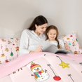 thumbnail image 5 of jejeloiu Cute Bear Snowmen Full Size Comforter Sets,Happy New Yaer Bedding Comforter Set,Merry Christmas Bedding Sets For Girl,Red White Home Decor Reversible,3-Piece, 5 of 8