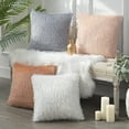 thumbnail image 2 of Phantoscope Luxurious Shiny Tassel Fringed Velvet Series Decorative Throw Pillow, 18" x 18", Dark Green, 2 Pack, 2 of 5