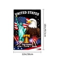 thumbnail image 4 of AmhNF United States 250 Years 1776 1776 2026 Liberty Statue Eagle American Flag Fireworks Garden Flag For Home Outdoor Garden Yard Decor 12x18 inch, 4 of 5