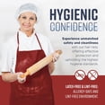 thumbnail image 4 of Medical Nation 21" Disposable Bouffant Caps Hair Nets - 100-Pack - White, Disposable for Lab, Food, 4 of 9