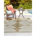 thumbnail image 3 of Rugs.com Baja Outdoor Collection Rug – 6' x 9' Ivory Medium Rug Perfect For Bedrooms, Dining Rooms, Living Rooms, 3 of 3