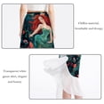 thumbnail image 2 of Mermaid Stylish Chiffon Beach Skirt with Polyester Straps for Women - for the Beach, 2 of 6