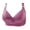 Purple, variant on Homenesgenics Wireless Bras for Women Woman's Embroidered Glossy Comfortable Breathable Bra underwear No Rims