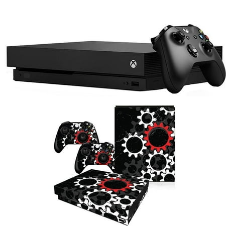 Microsoft Xbox One X 1TB with Deco Gear Vinyl Skin Decal for Console and Controller Bundle