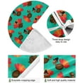 thumbnail image 2 of Coolnut Thanksgiving Tree Skirt Turkey Xmas Tree Skirt, Floor Door Round Mat Decorations for Holiday Party Home Christmas Day Ornaments,35.4", 2 of 6
