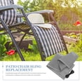 thumbnail image 4 of WHAMVOX 1 Set of Beach Chair Canvas Replacement Grey Breathable Easy to Clean for Outdoor Use, 4 of 8