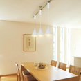 thumbnail image 4 of KAYYELAMP 3 Pcs Adjusted Cable J-Type Track Lamp White Switch Base with Shade Modern Design Pendant Lighting for Kitchen Dining Room(No Bulb, Track), 4 of 7