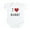 Cloud White, variant on CafePress - I Heart Mammy Infant Bodysuit - Baby Light Bodysuit, Size Newborn - 24 Months