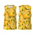 thumbnail image 2 of Easygdp Yellow Limes Men's Mesh Basketball Jersey Quick Drying Sleeveless Shirts Fitted Muscle Tank Tops Sport Round Neck T-Shirt - 4X-Large, 2 of 9
