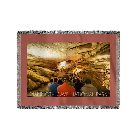 Mammoth Cave, Kentucky - Tour - Lantern Press Photography (60x80 Woven Chenille Yarn
