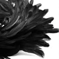 thumbnail image 3 of 15.7in Natural Feathers Wreath Front Door Black Feather Wreath Spooky Scene Party Favors for Porch Halloween Decoration, 3 of 5