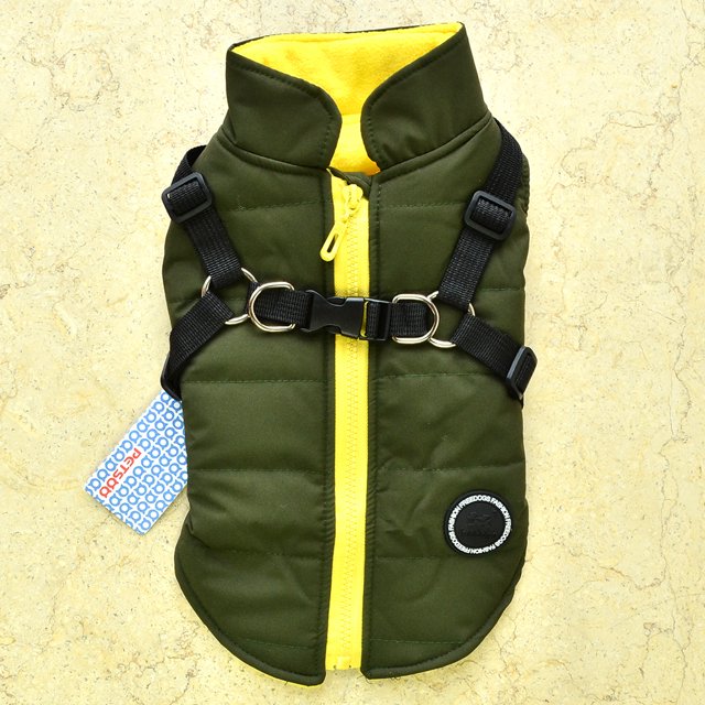Ropa para mascotas Correa para el pecho Ropa para perros Ropa de invierno Ropa de algodón para perros de peluche