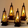 thumbnail image 1 of Pack Halloween LED Lantern Lights, Small Square Tower Night Light Decoration Lights for Halloween Home Indoor Outdoor Bar Decor, 1 of 1