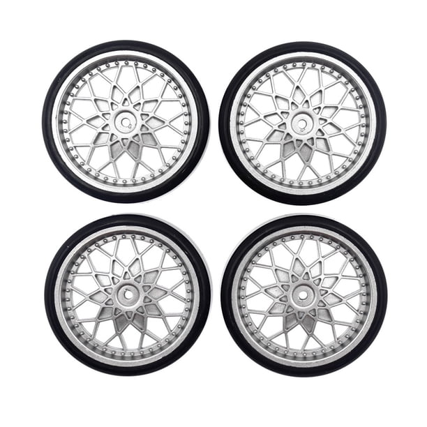 Ruedas de deriva Actualización Mejora la estabilidad del rendimiento MEJOR CONTROL DE MEJOR CONTROL DE DISEÑO RAZONABLE PERFECTADA COMPRÓDENTES LOS NEULTES DE DRIFTTING SILVER 4 PAQUETES kenally FN001784-02