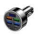 thumbnail image 5 of Cargador de teléfono para coche,Cargador de coche con salida USB,4 puertos USB + 2 puertos PD,pantalla de voltaje,Cargador de teléfono para coche de carga rápida y compacto,Pantalla digital, 5 of 9