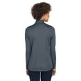 thumbnail image 2 of UltraClub 8230L Ladies Cool & Dry Sport Quarter-Zip Pullover, 2 of 2