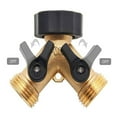 thumbnail image 4 of Garden Backyard 2-way Hose Adapter 360 Degree Tube Splitter Y Threaded Connectors with Rubber Washers Gardening Accessories US Type 2, 4 of 9
