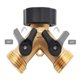thumbnail image 3 of Kenally Adaptador de manguera de 2 vías para jardín doméstico, divisor portátil, de coche, riego, convertidor en forma de Y, conectores Jardín y Patio Typ 2 Kenally TO008628-02B, 3 of 6