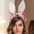 thumbnail image 4 of AURARMLET Soft Lightweight Bunny Ears Headband in Multiple Colors, and Perfect for Parties, Events, and Costume Accessories, 4 of 7