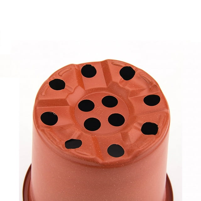 Plant Nursery Pot Flower Plant Container Thickened Plastic Plant Nursery Pot 2 Color Seedling Pot Flower Plant Container For Garden Balcony