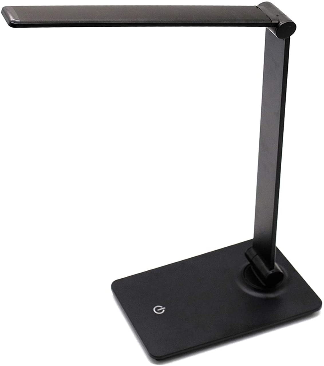 Sleep Mode LED Desk Lamp 5V 2.4A USB Charging Port MoKo Smart Touch Stylish Metal Table Lamp Space Gray Memory Function Rotatable Home Office Lamp with Stepless Brightness/Color Temperature